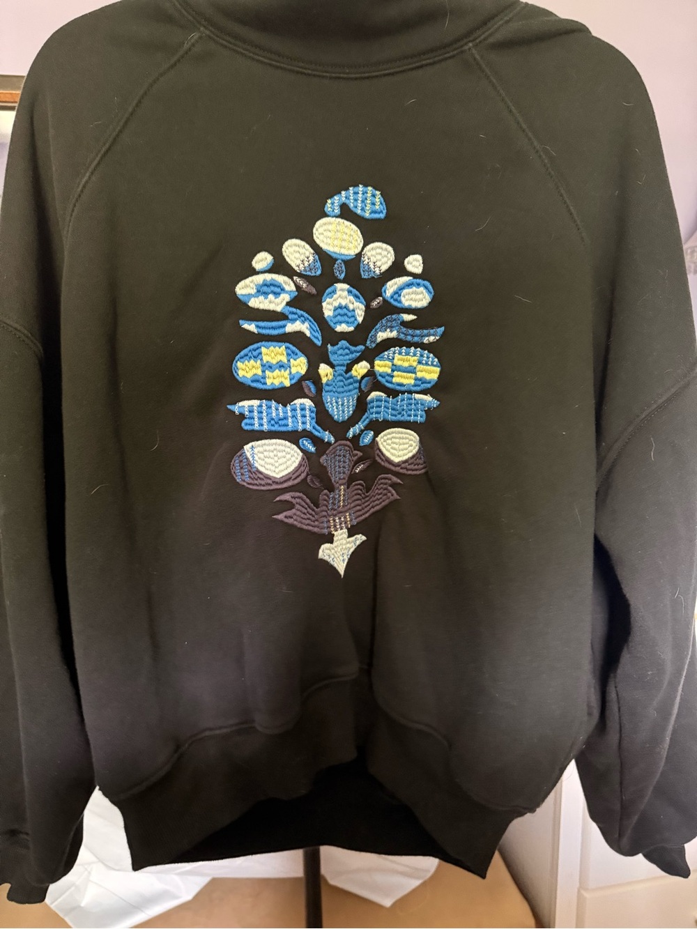 FP Movement On Your Mark Logo Embroidered Funnel-Neck Sweatshirt (oversized) - Picture 5 of 6